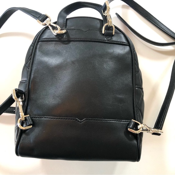Kate Spade Natalia Mini Convertible Backpack, Crossbody, Quilted Bag, in Black - Picture 6 of 16